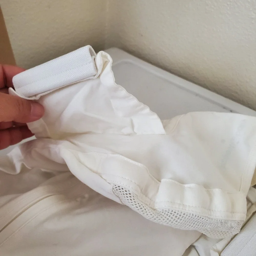 Happiest Baby SNOO Sack Organic Cotton Swaddle Ivory White Size Medium M 12-18lb